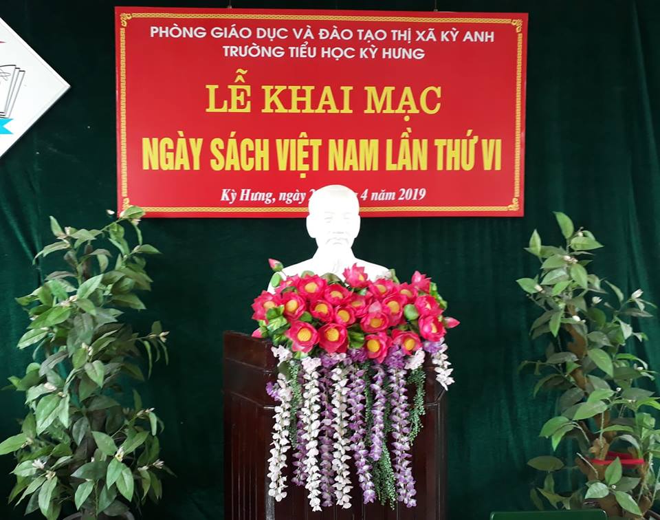 Tiểu học Kỳ Hưng tổ chức Khai mạc Ngày Sách Việt Nam lần thứ VI, năm 2019